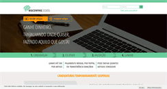 Desktop Screenshot of escrever.com